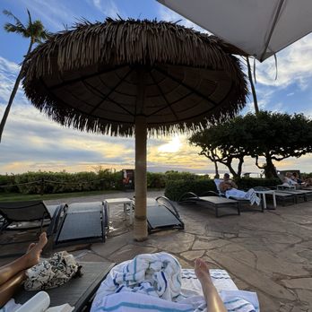 SpaWell Maui at Hyatt Regency Maui Resort - nov 2024 - poolside facing the ocean and Lanai - Hotels Near Me - Lahaina, Hawaii
