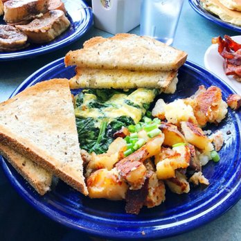 The Pantry - Feta & spinach omelette with a side of home fries - Breakfast & Brunch Near Me - New Haven, Connecticut The Pantry - Feta & spinach omelette with a side of home fries - Breakfast & Brunch Near Me - New Haven, Connecticut