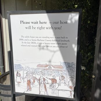 Rideau Vineyard - Historical sign - Wine Tasting Room Near Me - Solvang, California