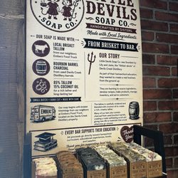 Handmade soap, made locally from locally sourced ingredients.