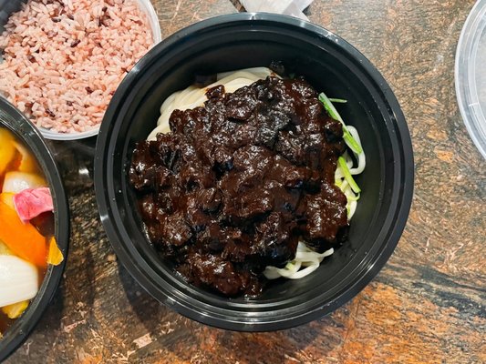 Korean Bamboo teriyaki & bunsik by null