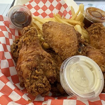 Adrienne’s Wild Wings - Six Wings with Fries - Fast Food Near Me - Hayward, California