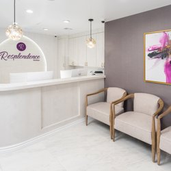 Resplendence MedSpa waiting and reception area.