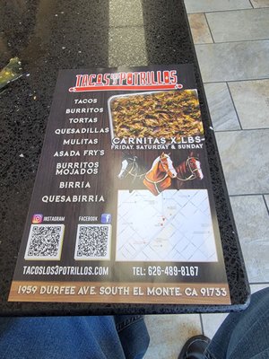 Menu photo 1 Taco Los 3 Potrillos South El Monte, CA Menu photo 1 Taco Los 3 Potrillos South El Monte, CA