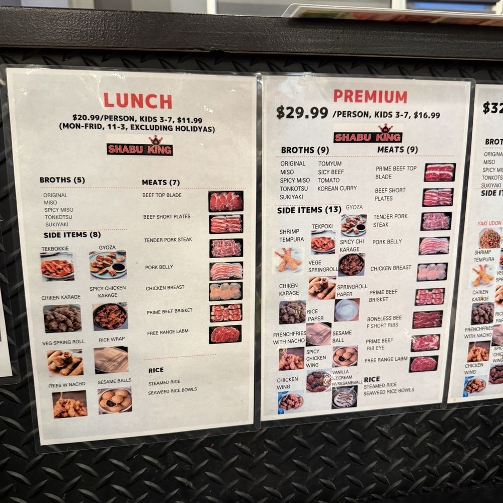 Shabu King - Menu - Buffets Near Me - Dublin, California Shabu King - Menu - Buffets Near Me - Dublin, California