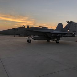 Loyds Aircraft Maintenance - Navy Fighter at Bakersfield Jet Center