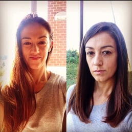 Before and after cut with Kellie.