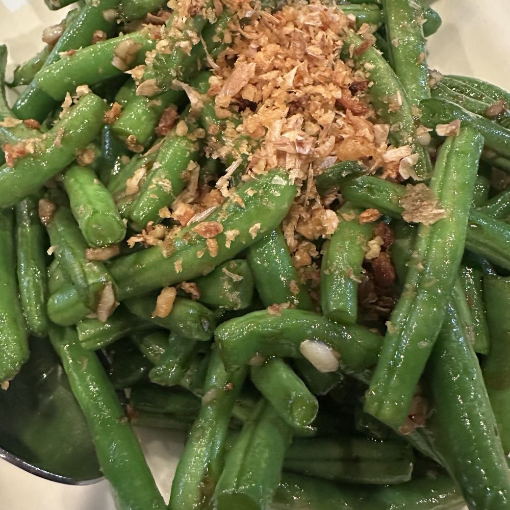 Blue Elephant - Garlic green beans. The best west of the Mississippi - Thai Near Me - Bakersfield, California