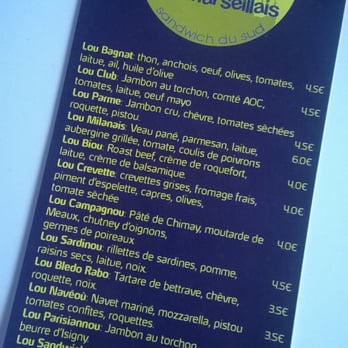 La Sardine du Marseillais - La liste des sandwichs - Sandwiches Near Me - Brussels, BRU La Sardine du Marseillais - La liste des sandwichs - Sandwiches Near Me - Brussels, BRU