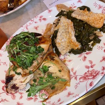 Yardbird - Yardbird Lemon-Rosemary Rotisserie Bird - Collard Greens - Southern Near Me - Dallas, Texas Yardbird - Yardbird Lemon-Rosemary Rotisserie Bird - Collard Greens - Southern Near Me - Dallas, Texas