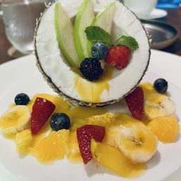 The Coconut - honestly one of the most beautiful and creative desserts I've seen.