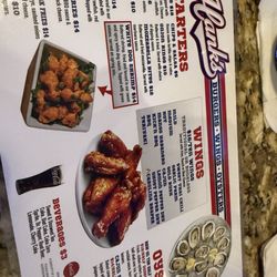 Hank's Bar & Grill - Menu