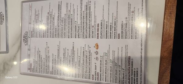 Menu photo 7 Caspian Mediterranean Kitchen Foothill Ranch, CA