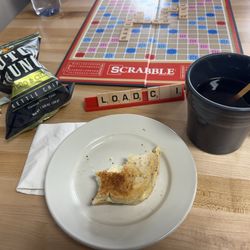Lodestone Coffee And Games - Grilled cheese, coffee and chips. Check out other people's pics of the place. It's the bomb.