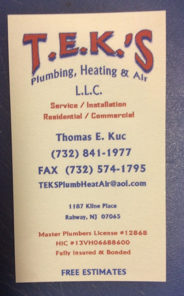 Slide of TEK's Plumbing Heating & Air