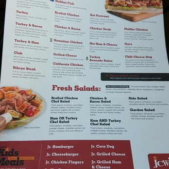 JCW's Restaurant - Menu. - Burgers Near Me - Lehi, Utah JCW's Restaurant - Menu. - Burgers Near Me - Lehi, Utah