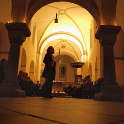 Stiftskirche - 10 Sekunden vor dem Konzert - nur eben noch die Kamera weglegen...