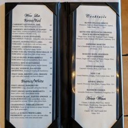 Piccolo's - Drink Menu