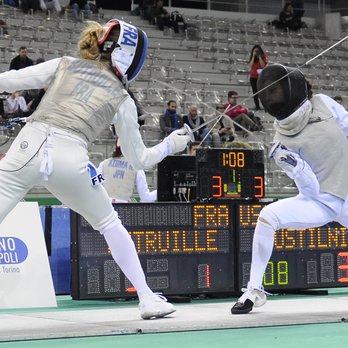 Team Touche Fencing - Team Touche student fencing against a French Olympic team fencer in Italy at 2019 Grand Prix - we won! - Fencing Clubs Near Me - San Diego, California Team Touche Fencing - Team Touche student fencing against a French Olympic team fencer in Italy at 2019 Grand Prix - we won! - Fencing Clubs Near Me - San Diego, California