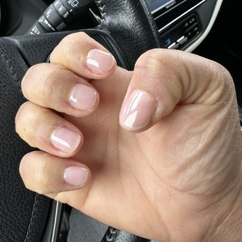 Gem Nails and Spa - Day 2 of getting my nails redone. Not the best but it's better than before. - Nail Salons Near Me - Oceanside, California
