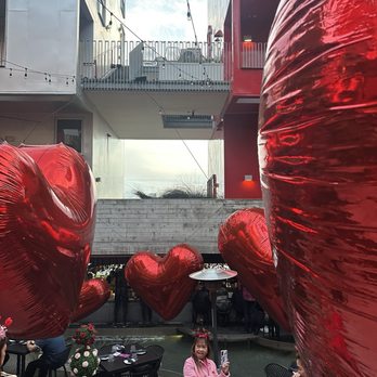 insideOUT - Valentines Theme display - Lounges Near Me - San Diego, California