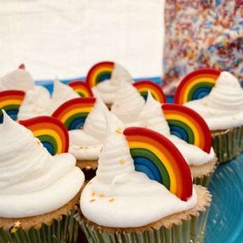 The Pin-up Kitchen - Rainbow  cupcakes - Cupcakes Near Me