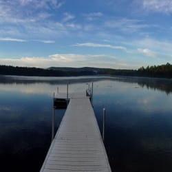 Pilgrim Pines - Dock & beach early in the morning.