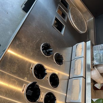 Chipotle Mexican Grill - Dirty silverware and napkins area - Fast Food Near Me - Jacksonville, Florida