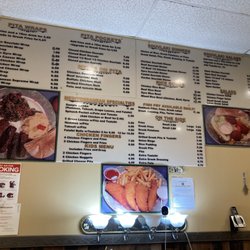 Nana's Mediterrean - Menu in dining room by where you order~