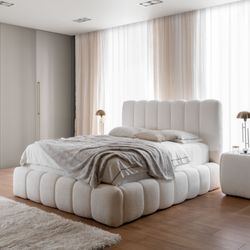 EQmodern - Bed frame "Cande" new model with extra storage . Made in Europe 100% authentic.