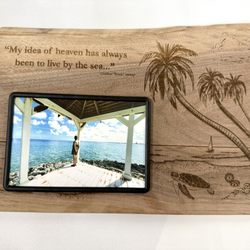 Absolute All Sports - Custom laser engraved wood made to customer's specifications! Customer absolutely loved it!