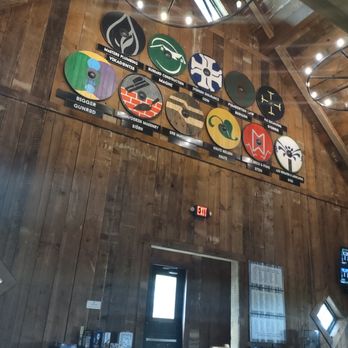 22 Northmen Brewing Company - crest(?) tackers above the front door - Breweries Near Me - Alexandria, Minnesota 22 Northmen Brewing Company - crest(?) tackers above the front door - Breweries Near Me - Alexandria, Minnesota