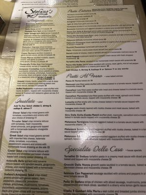 Menu photo 5 Stefano's Trattoria Winter Springs, FL