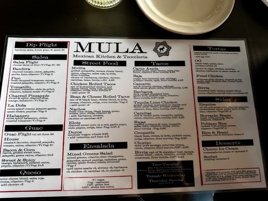 Menu photo 8 Mula Mexican Kitchen & Tequileria Omaha, NE