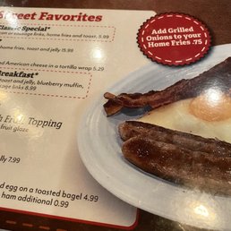the breakfast menu the breakfast menu