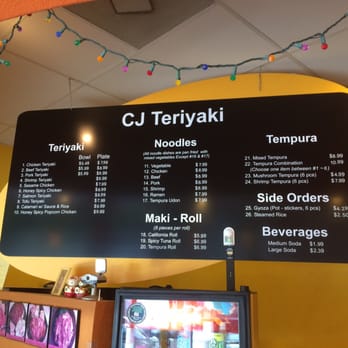 CJ Teriyaki - Menu - Japanese Near Me - Sacramento, California