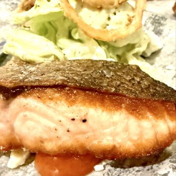 CURRENT Coastal Cuisine - Wedge salad with salmon - Lounges Near Me - Newport Beach, California