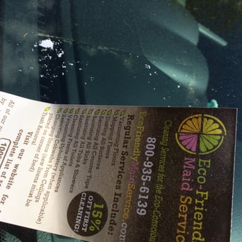 Eco-Friendly Maid Service - not a good first impression - Home Cleaning Near Me