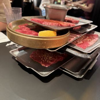 Wagyu Factory - meat stacked - Barbeque Near Me - Lake Forest, California Wagyu Factory - meat stacked - Barbeque Near Me - Lake Forest, California