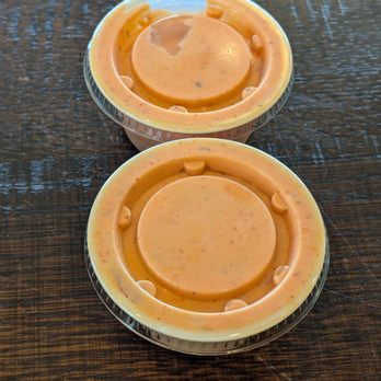 MOD Pizza - Two cups of sri-rancha. Recommend asking for the sauce on the side! :) - Pizza Near Me - Long Beach, California MOD Pizza - Two cups of sri-rancha. Recommend asking for the sauce on the side! :) - Pizza Near Me - Long Beach, California
