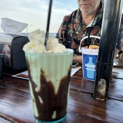 Banana chocolate alcoholic shake