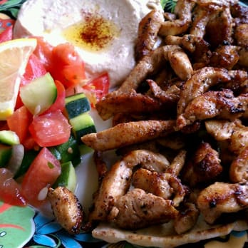 Palmyra - chicken shawarma is very good and large...pita bread and hummus... - Mediterranean Near Me - San Francisco, California