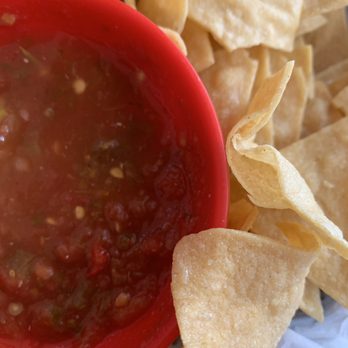 La Fonda Restaurant - Spicy  salsa and thick pita chips! - Mexican Near Me - Deming, New Mexico