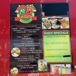Carniceria Los Cuates - Menu