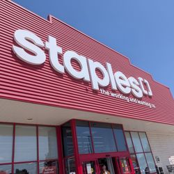 Staples - Although slightly different from the American Staples logo, you can't miss this anywhere