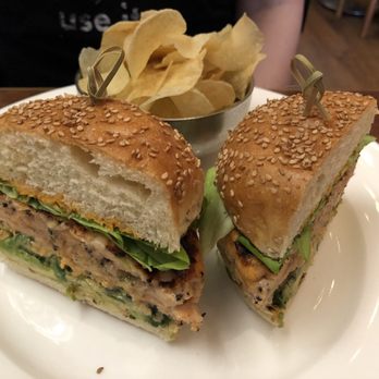 Blue Fin - Salmon Burger - Sushi Bars Near Me - New York, New York Blue Fin - Salmon Burger - Sushi Bars Near Me - New York, New York