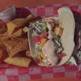 TC's Front Porch - MahiMahi Tacos with house-made tortilla chips and salsa - American Near Me - Navarre, Florida TC's Front Porch - MahiMahi Tacos with house-made tortilla chips and salsa - American Near Me - Navarre, Florida