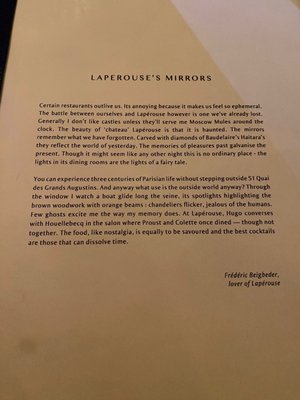 Menu photo 2 Lapérouse Paris, 75