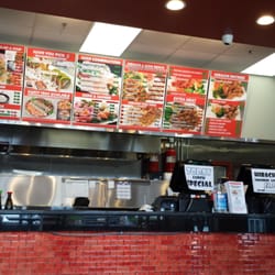 Sakura Xpress Japanese Grill - Menu board and the kitchen