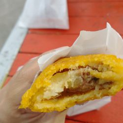 Segovia Meats - Colombian empanada (inside) beef & potato